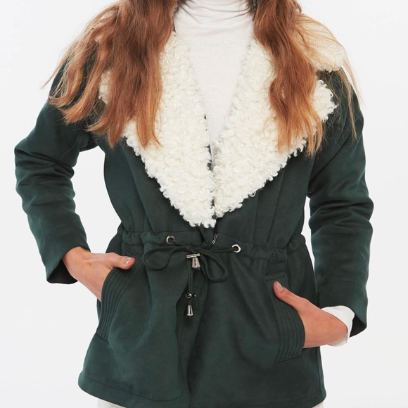NWT Twist Dark Green Jacket/ Coat Sz M - Picture 1 of 8